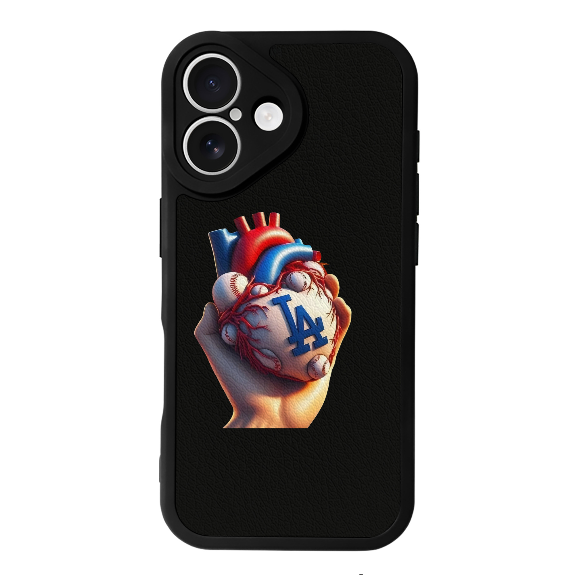  IPhone 16 Silicone Leather Case – UV Print, Lambskin Texture – Perfect Fit, Wireless Charging Compatible, Scratch Resistant, Precise Cutouts – Stylish Protection For IPhone 16